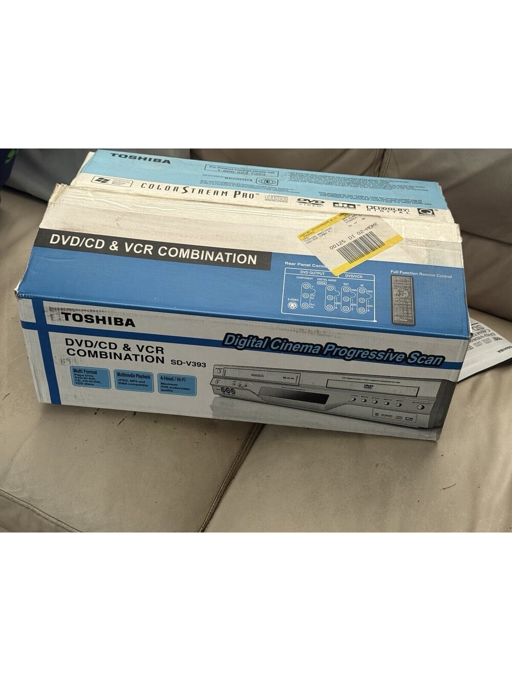 Toshiba SD-V393DVD/VCR Combo Hi-Fi W/Remote Working , With Box